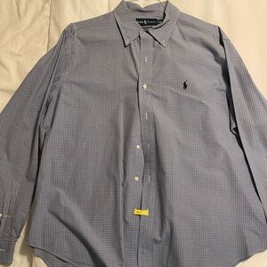 Blue polo buttons down dress shirt